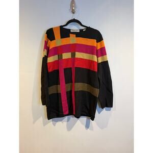 Amanda Smith Vintage Lambswool Blend Geometric Sweater